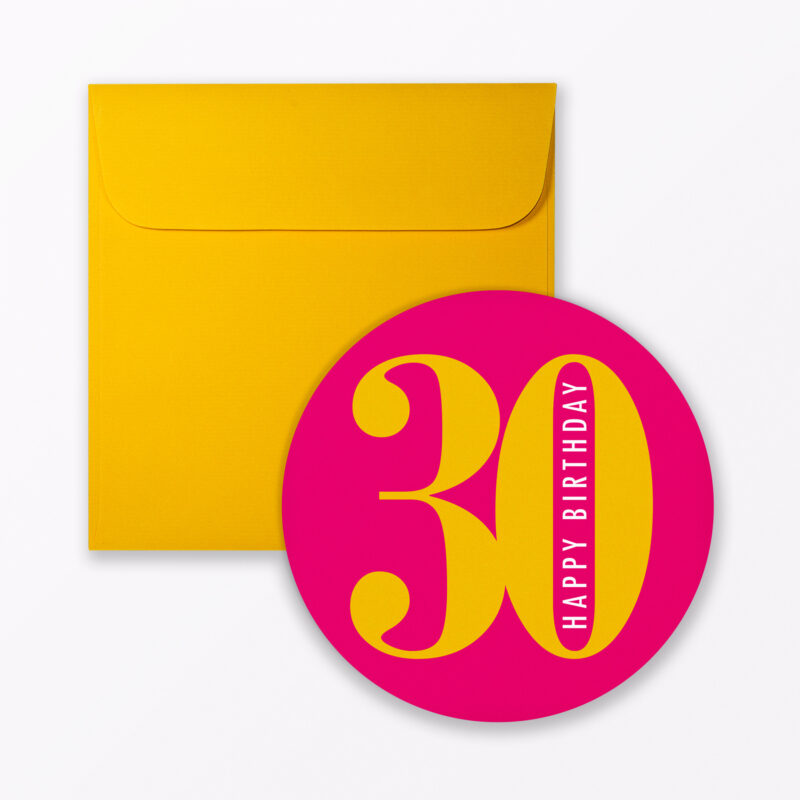 Geburtstagskarte Quot H Ppi B Rsd J Quot Pink In Geschenkform Inkl Umschlag Sticker