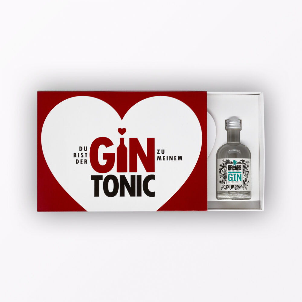 Teiliges Geschenk Set Gin Tonic Herzkarte Little Breaks Gin Amp Geschenkverpackung
