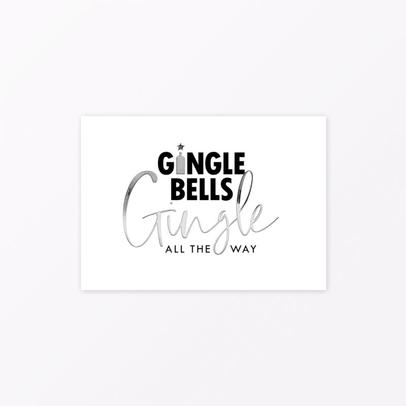 Postkarte Gingle Bells, Gingle all the way