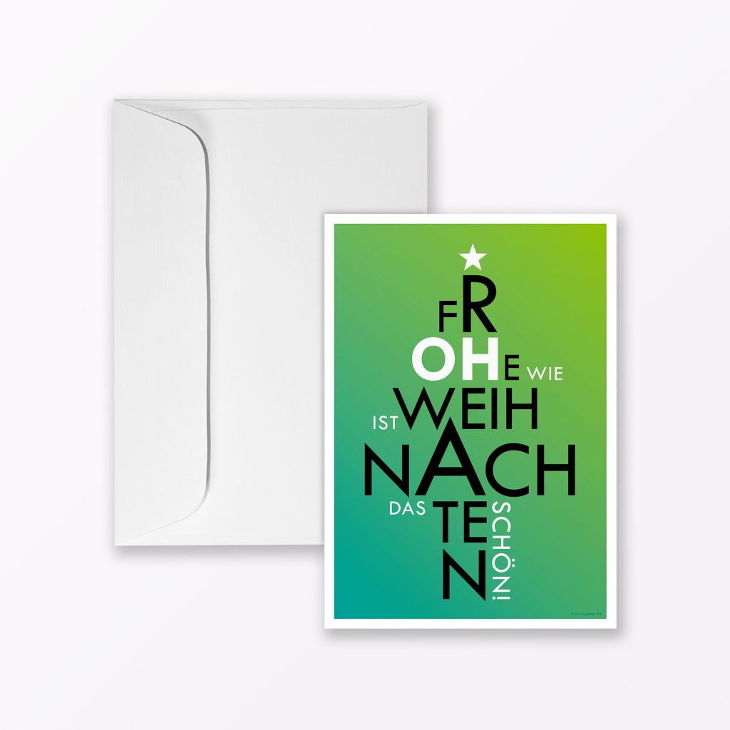 Second Ave Weihnachtskarte – „All I Want For Christmas Is You“ (Premium-Leinenkarton, 210x148 Mm)